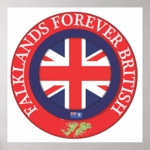 Poster Falklands toujours britanniques