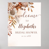 Poster Fall Birdal Shower Boho Style (Devant)