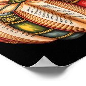 Poster Fall Book Pumpkin Fall Librarians Bookworm Teacher (Coin)