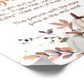 Poster Fall Don't Say Baby Shower Game Sign Pumpkins (Coin)