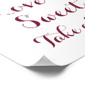 Poster Fall Flower Love is Sweet Sign Poster, orange rose (Coin)