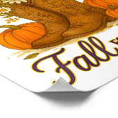 Poster Fall For Jesus Western Boots Pumpkin Floral Faith (Coin)