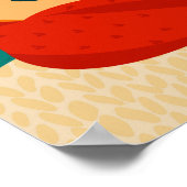 Poster Fall Girl Red Scarf, personnalisation (Coin)