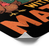 Poster Fall In Love With Math 67 Turkey Math Teacher Than (Coin)