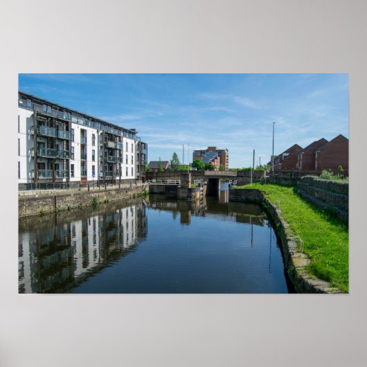 Poster Fall Ings Lock, Wakefield (Devant)