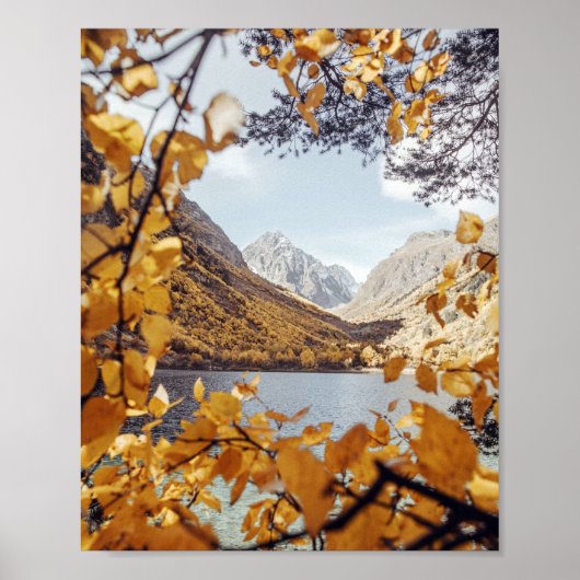 Poster Fall Lake Spring Mountain 4k Wallpaper Land (Devant)