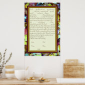 Poster Fall Leaves Ketubah Texte de la réforme canadienne (Cuisine)