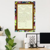 Poster Fall Leaves Ketubah Texte de la réforme canadienne (Bureau à domicile)