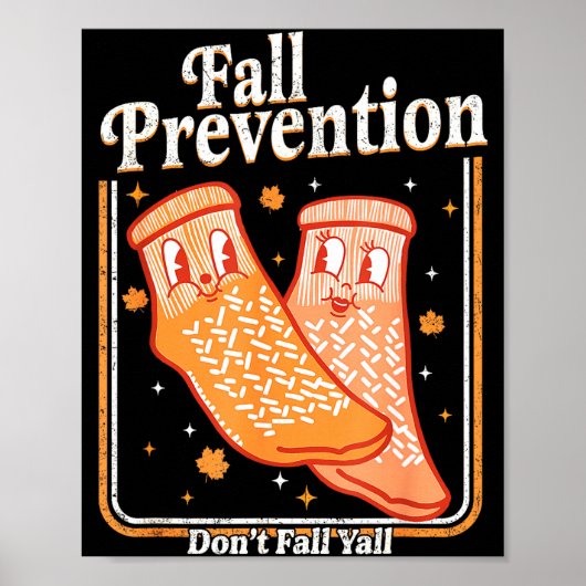 Poster Fall Prevention Don't Fall Y'all Physical Therapy  (Devant)