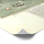 Poster Fall River Massachusetts 1877 Antique Panorama (Coin)