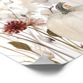 Poster Fall Wildflower Baby Shower Welcome Sign (Coin)