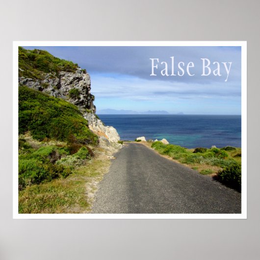 Poster False Bay, Capetown, Afrique du Sud (Devant)