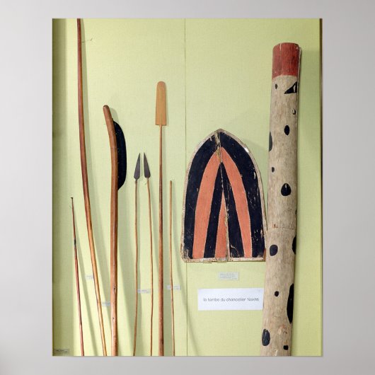 Poster False weapons from the Tomb of Nakhti, Middle K (Devant)