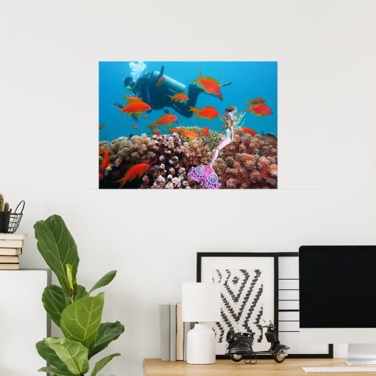 Poster Fameuse sirène (Bureau à domicile)