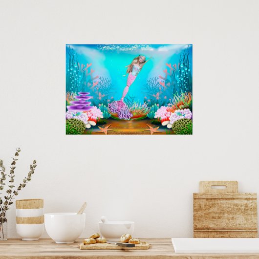 Poster Fameuse sirène (Cuisine)