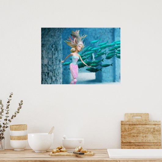 Poster Fameuse sirène (Cuisine)