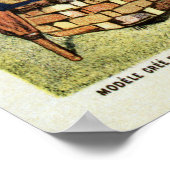 Poster Fameux Chocolat Menier vintage (Coin)