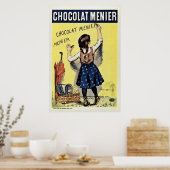 Poster Fameux Chocolat Menier vintage (Cuisine)