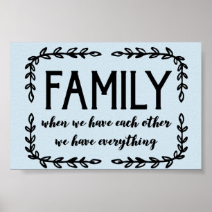 Poster Famille