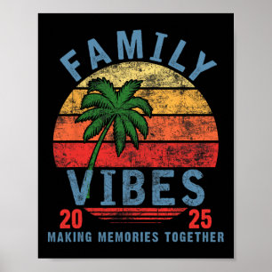 Poster Famille 2025 Vibes Famille Réunion vacances Faire
