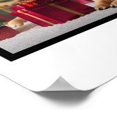 Poster Famille 4 photo collage de chien customisé (Coin)