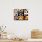 Poster Famille 8 Photo Collage do-it-yourself Modèle | Aj (Cuisine)