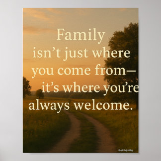 Poster Famille - Accueil