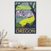 Poster Famille Beaver - Camp du gouvernement, Oregon (Cuisine)