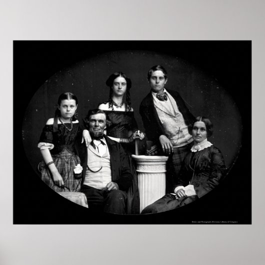 Poster Famille Benjamin Daguerreotype 1852 (Devant)
