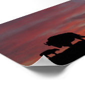 Poster Famille Bison (Coin)