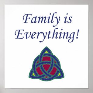 Poster Famille, c'est tout - Citation famille