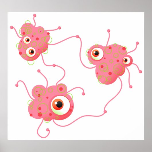 Poster Famille de bactéries (Devant)