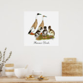 Poster Famille de canards coureurs encilés (Cuisine)