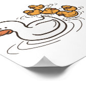 Poster Famille de canards de forêt petit imprimé (Coin)