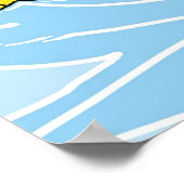 Poster Famille de canards de natation (Coin)