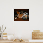 Poster Famille de chatons endormis (Cuisine)