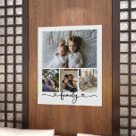 Poster Famille de collage de photos et de textes personna<br><div class="desc">Faites une famille personnalisée Photo keepsaké art mur - Poster Imprimer de Ricaso - ajoutez vos propres photos - photo collage cadeaux</div>