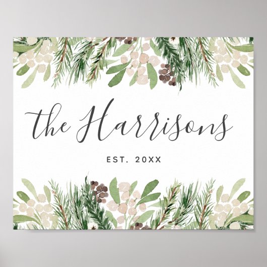 Poster Famille de ferme personnalisée établie (Devant)