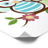 Poster Famille de hiboux mignons (Coin)