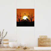 Poster Famille de lions au coucher du soleil Afrique (Cuisine)