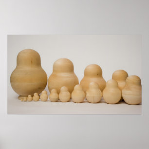 Poster famille de matrioshka