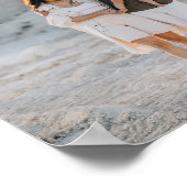 Poster Famille de monogramme de couronnes de collage phot (Coin)