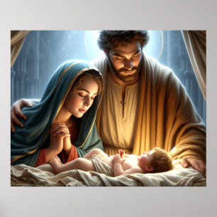 Poster Famille de Noël