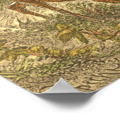 Poster Famille de Roe - Cerfs dans une forêt (Coin)