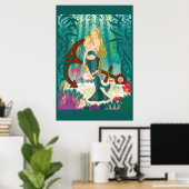 Poster Famille de sirènes (blondes noires) (Bureau à domicile)