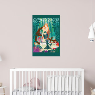 Poster Famille de sirènes (roux)