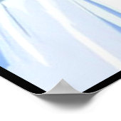 Poster Famille De Ski De Neige De Vache Drôle (Coin)