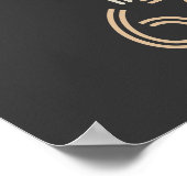 Poster Famille D'Éléphants Dans La Forêt Alphabets & Numé (Coin)