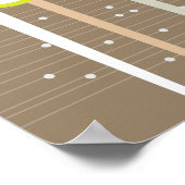 Poster Famille D'Éléphants Whimsical Dans La Forêt Et Le (Coin)