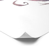 Poster Famille d'oiseaux d'aquarelle avec enfants#2 (Coin)